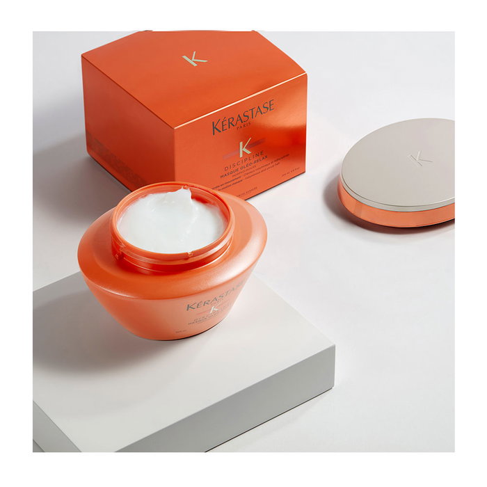 Kerastase Discipline Oléo-Relax Mascarilla Capilar 200 ml - Hidratante y Nutritiva, Disciplina Cabello Rebelde, Protección Térmica 230°C