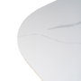Ixia Mesa de Comedor Blanco-Natural con Tablero Cerámico