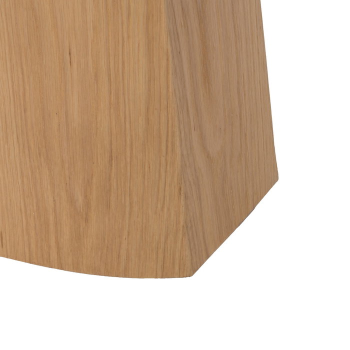 Ixia Mesa de Comedor Blanco-Natural con Tablero Cerámico