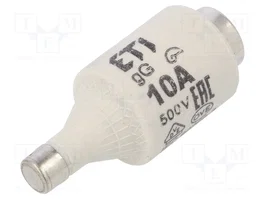 ETI POLAM Fusible de Cartucho Cerámico DII 10A gG