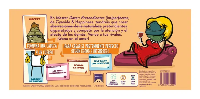 Asmodee Master Dater Juego de Cartas