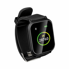 Umbro Reloj monitor de actividad rectangular Negro