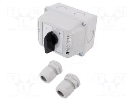 SPAMEL Interruptor de leva de 3 polos 16A L-0-P gris