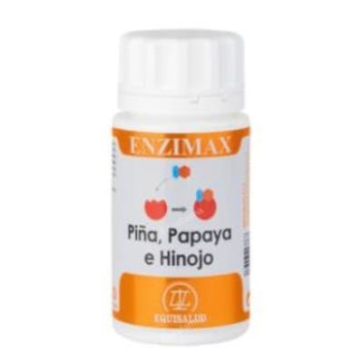 EQUISALUD Enzimax Piña Papaya Hinojo 50 Cápsulas - Suplemento digestivo con piña, papaya y hinojo EQUISALUD Enzimax Piña Papaya Hinojo 50 Cápsulas - Suplemento digestivo con piña, papaya y hinojo