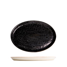 Summa Fuente Oval Moon Brown 23x17 cm, Vitro Porcelana, Color Marrón, Vajilla (Set de 6)