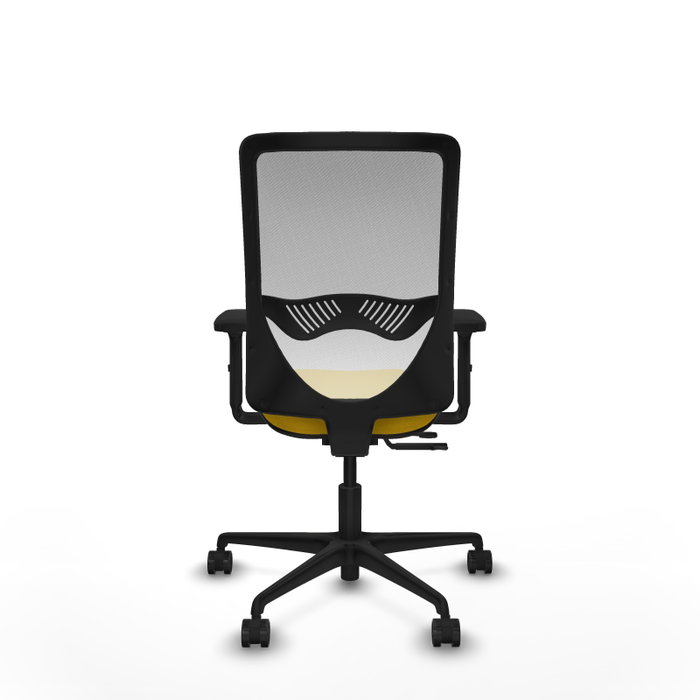 PIQUERAS Y CRESPO Silla de oficina Zulema con mecanismo Sincro/Traslack, Amarillo y Blanco PIQUERAS Y CRESPO Silla de oficina Zulema con mecanismo Sincro/Traslack, Amarillo y Blanco