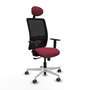 PIQUERAS Y CRESPO Silla de oficina Zulema con Mecanismo Sincro Granate y Negro