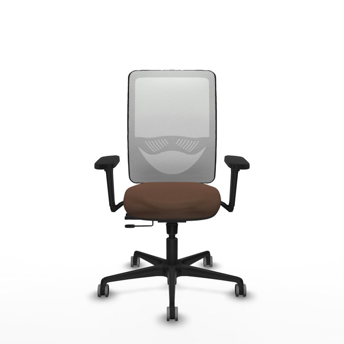 PIQUERAS Y CRESPO Silla de oficina Zulema con mecanismo Sincro/Traslack, Marrón oscuro y Blanco PIQUERAS Y CRESPO Silla de oficina Zulema con mecanismo Sincro/Traslack, Marrón oscuro y Blanco