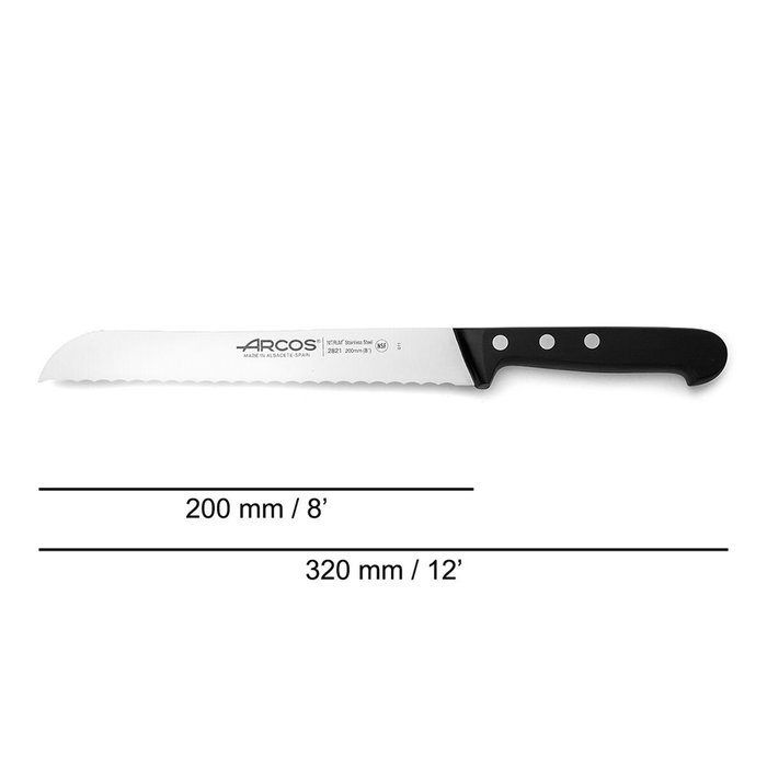 Arcos Cuchillo Panero Serie Universal 200 mm con Acero NITRUM® y Bactiproof Silverといったものといえる。