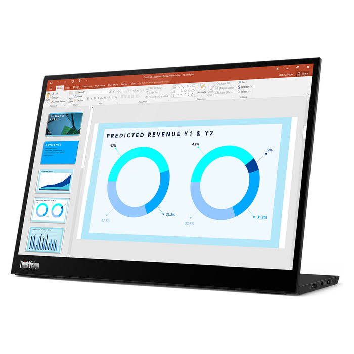 Lenovo ThinkVision M14d Monitor Portátil 14" 2K IPS USB-C Antirreflectante