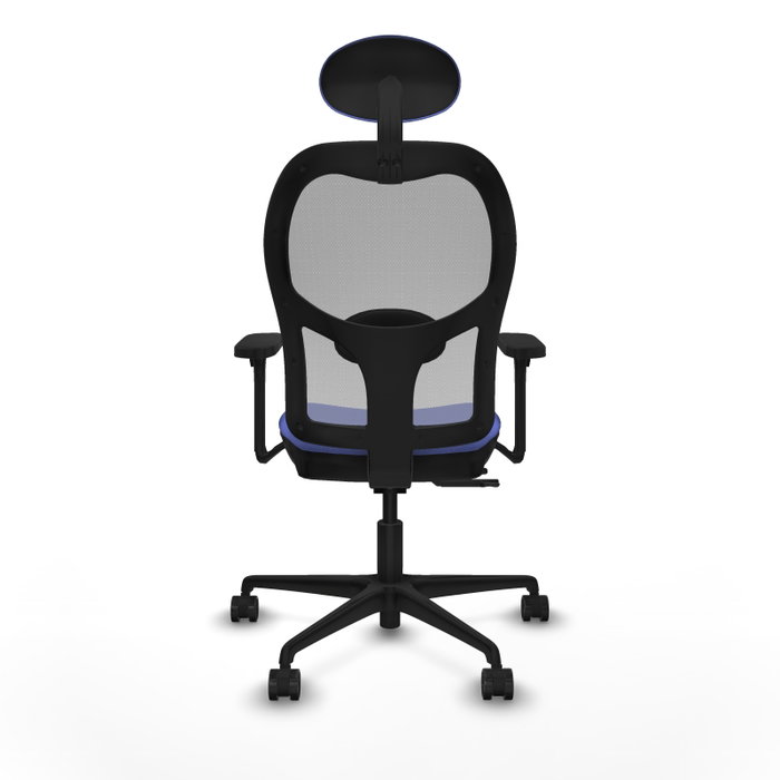 PIQUERAS Y CRESPO Silla de oficina Jorquera con mecanismo Sincro/Traslack Azul claro y Gris