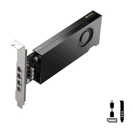PNY Technologies Quadro RTX 2000 Ada 16GB GDDR6 PCIe 4.0 128-bit 4xmDP Tarjeta Gráfica Profesional