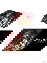 Bandai Tapete y Caja de Almacenamiento One Piece, Alfombra de Juego 30x61cm, Caja 16.5x8x11cm