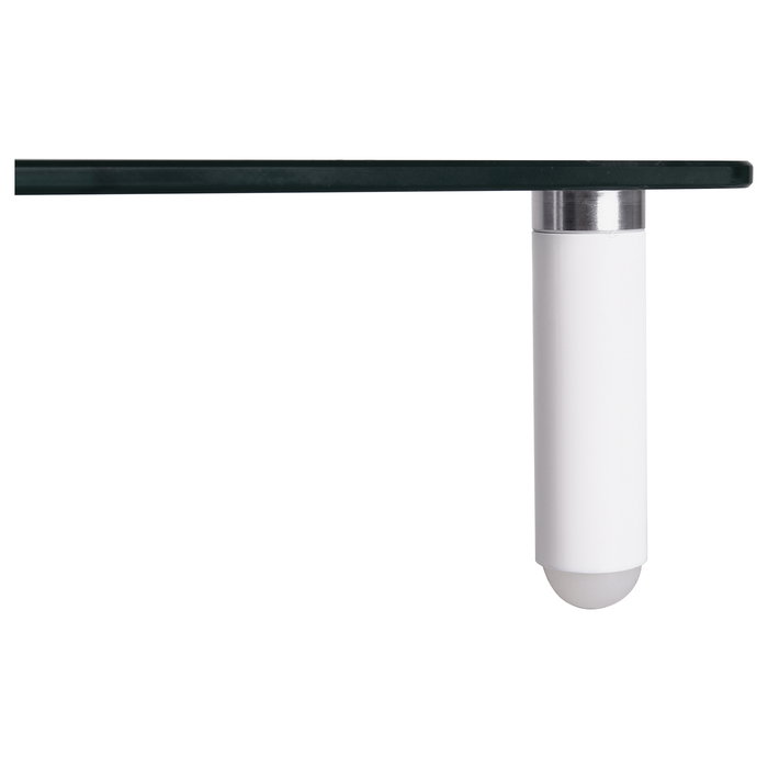 EQUIP Mesa de monitor con altura regulable de cristal templado, capacidad 20 kg, color negro EQUIP Mesa de monitor con altura regulable de cristal templado, capacidad 20 kg, color negro