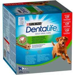 Purina Dentalife Snack Dental Para Perros Raza Grande 36 Sticks 1272 gr - Reduce Sarro, Textura Compacta