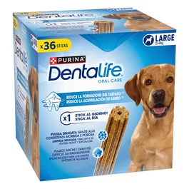 Purina Dentalife Snack Dental Para Perros Raza Grande 36 Sticks 1272 gr - Reduce Sarro, Textura Compacta