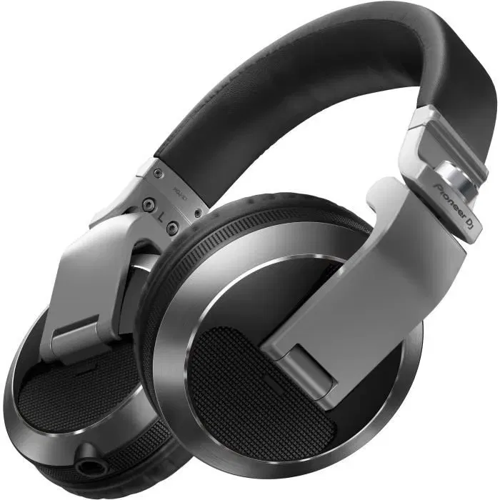 Pioneer DJ Auriculares DJ HDJ-X7-S Plateados Con Cable Resistentes a la Intemperie Pioneer DJ Auriculares DJ HDJ-X7-S Plateados Con Cable Resistentes a la Intemperie