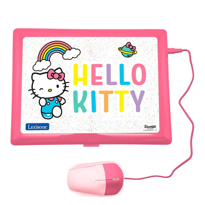 Lexibook Ordenador Portátil Hello Kitty JC598HKI2 Bilingüe Español/Inglés con 124 Actividades Educativas
