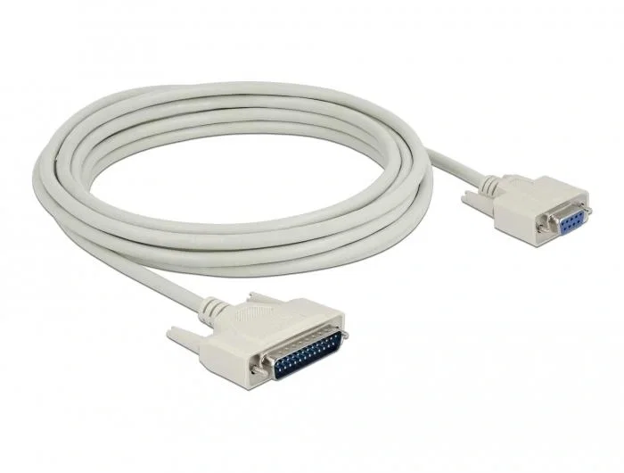 DeLOCK Cable Serie D-Sub 25 Pin Macho a D-Sub 9 Pin Hembra 5 m - Beige DeLOCK Cable Serie D-Sub 25 Pin Macho a D-Sub 9 Pin Hembra 5 m - Beige