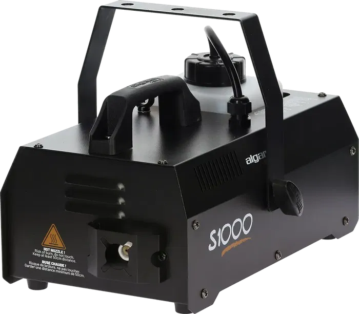 Algamlight Máquina De Humo 1000W con Mando a Distancia Inalámbrico y con Cable para Fiestas y Eventos