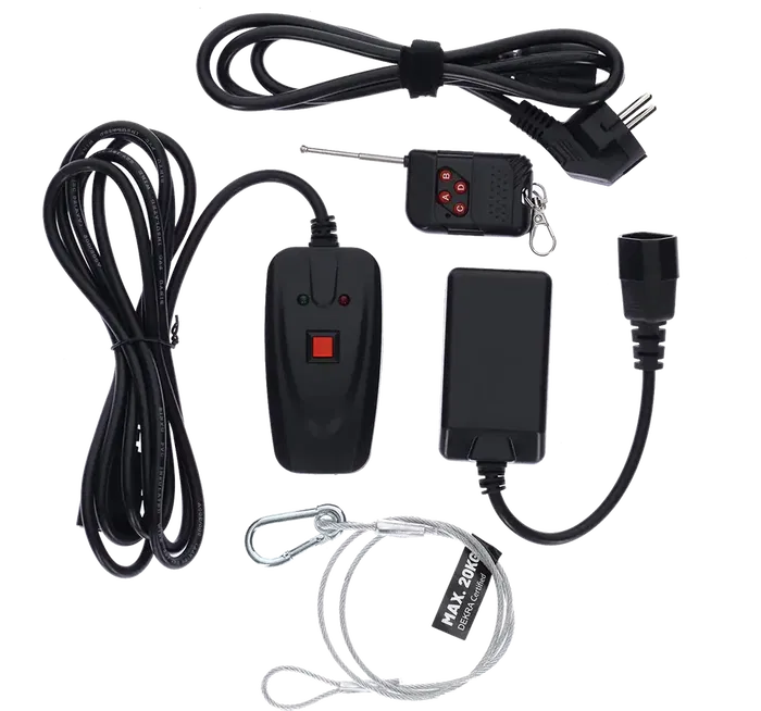 Algamlight Máquina De Humo 1000W con Mando a Distancia Inalámbrico y con Cable para Fiestas y Eventos