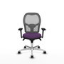 PIQUERAS Y CRESPO Silla de oficina Jorquera con mecanismo Sincro, Morado y Gris