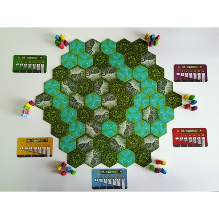 SD Games - Costa Rica - Juego de Mesa de Exploración y Aventura - De 2 a 5 Jugadores - PEGI 8 - Juego de Mesa Familiar de 30 a 45 Minutos con Mecánica de Estrategia y Losetas