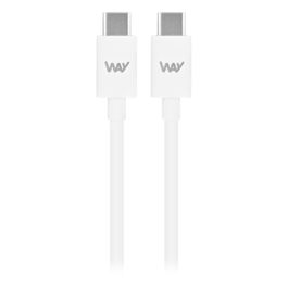 TNB WAY - USB-C/ Cable de carga y sincronización USB-C de 1 m - Blanco