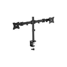 Equip Soporte Doble Pantalla para 2 Monitores hasta 13 Pulgadas, Negro