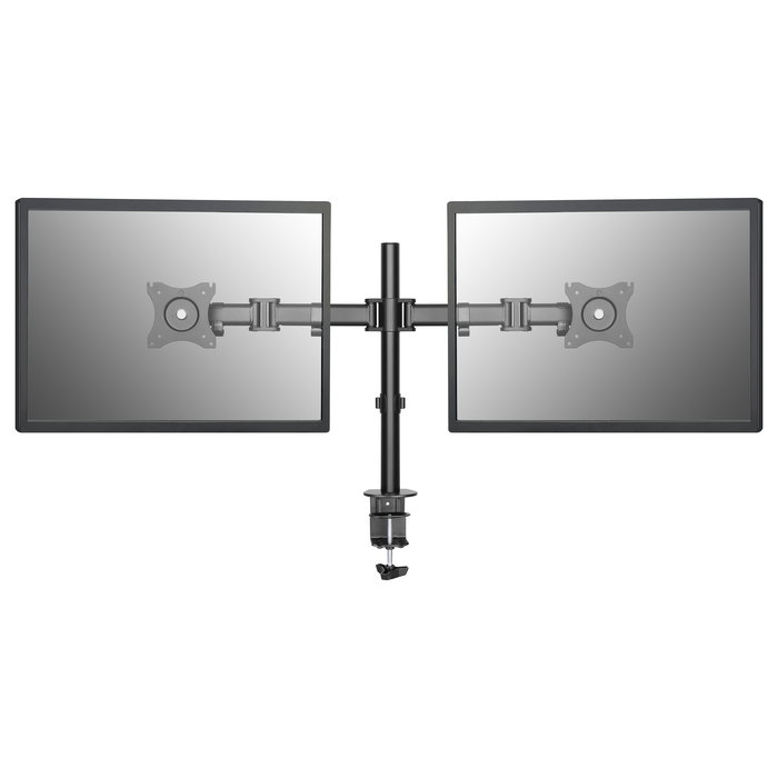 Equip Soporte para monitor de mesa dos brazos para 2 pantallas de 13-27" inclinable y giratorio 360°