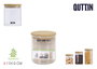Quttin Tarro Borosilicato Bamboo Quttin 800ml (Pack de 12)