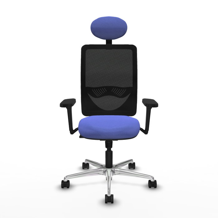 PIQUERAS Y CRESPO Silla de oficina Zulema con mecanismo Sincro, Azul claro y Negro PIQUERAS Y CRESPO Silla de oficina Zulema con mecanismo Sincro, Azul claro y Negro