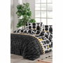 Aucune Juego de cama Negro 100% Algodón Reforzado (220x240 cm) con 2 fundas de almohada