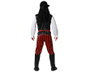 Disfraz Pirata Hombre Adulto Rayas Rojo M-L