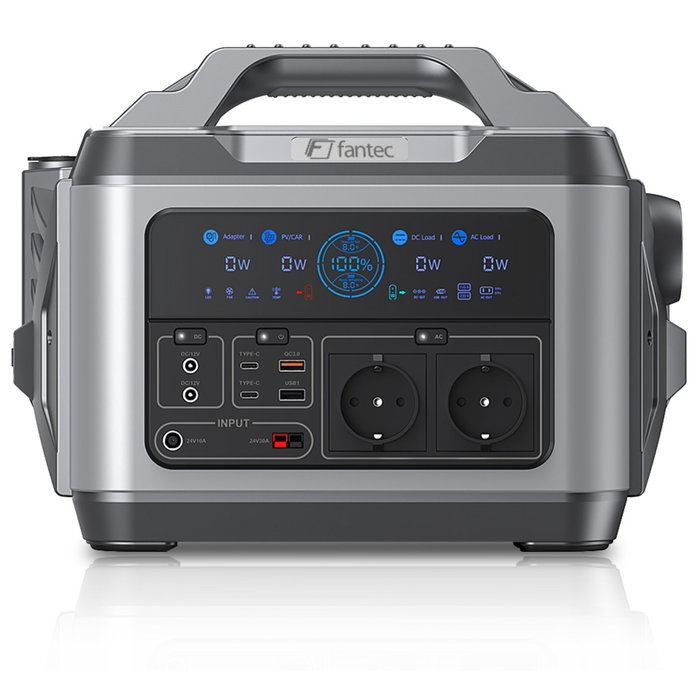 Fantec PGS-1200 Power Station & Solar Generator 1200W 1110Wh