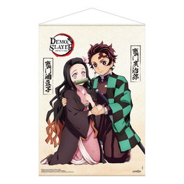 Demon Slayer: Kimetsu no Yaiba Póster Tela Tanjiro & Nezuko Kamado 50 x 70 cm