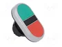 LOVATO ELECTRIC Interruptor doble Platinum rojo/verde 22mm