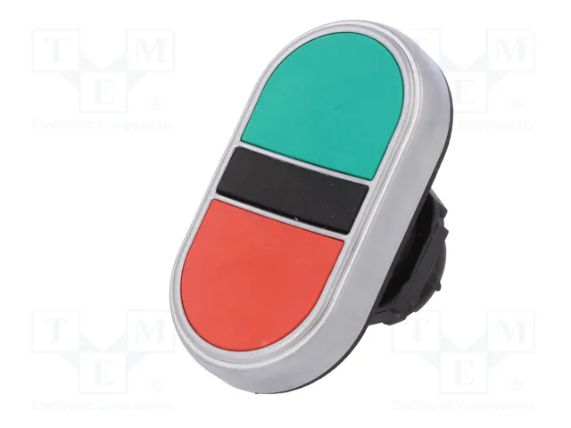 LOVATO ELECTRIC Interruptor doble Platinum rojo/verde 22mm