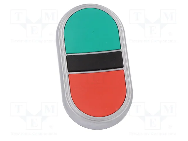 LOVATO ELECTRIC Interruptor doble Platinum rojo/verde 22mm