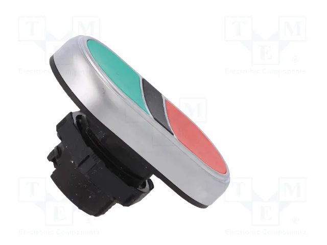 LOVATO ELECTRIC Interruptor doble Platinum rojo/verde 22mm