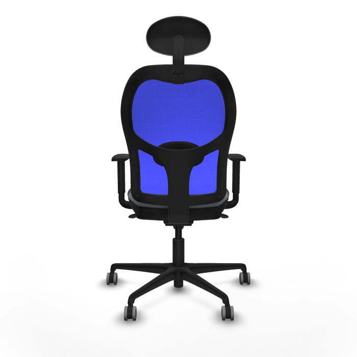 PIQUERAS Y CRESPO Silla de oficina Jorquera con mecanismo Sincro, Gris y Azul PIQUERAS Y CRESPO Silla de oficina Jorquera con mecanismo Sincro, Gris y Azul