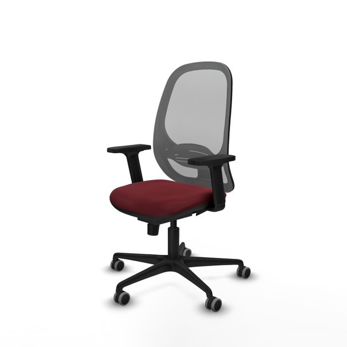 PIQUERAS Y CRESPO Silla de oficina Cilanco con mecanismo Sincro, Granate y Gris PIQUERAS Y CRESPO Silla de oficina Cilanco con mecanismo Sincro, Granate y Gris