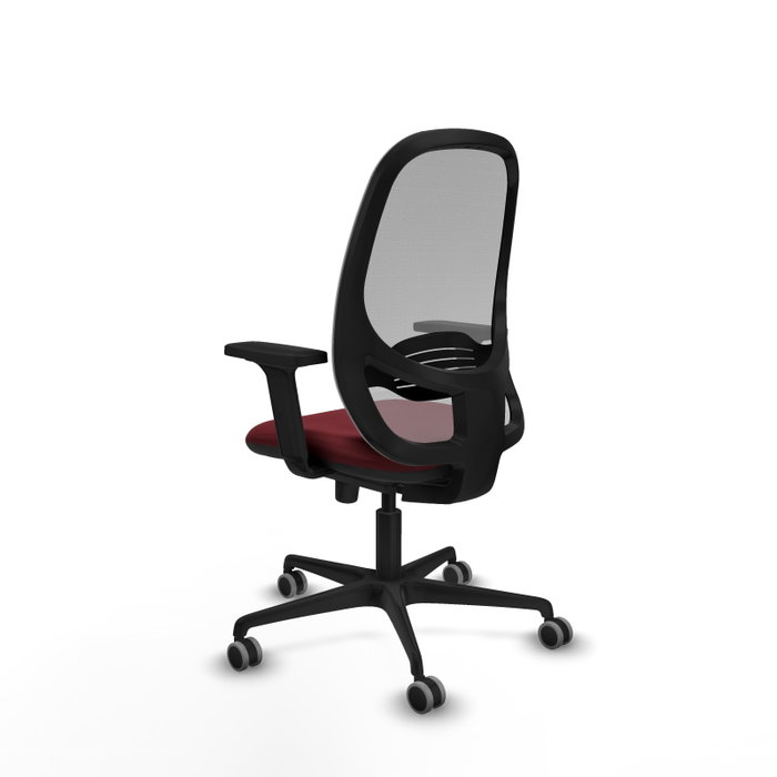 PIQUERAS Y CRESPO Silla de oficina Cilanco con mecanismo Sincro, Granate y Gris PIQUERAS Y CRESPO Silla de oficina Cilanco con mecanismo Sincro, Granate y Gris