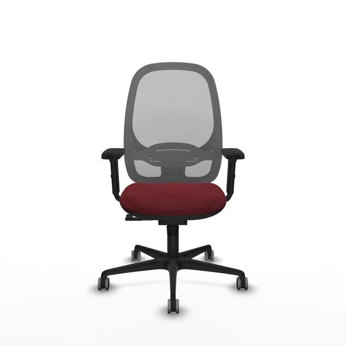 PIQUERAS Y CRESPO Silla de oficina Cilanco con mecanismo Sincro, Granate y Gris PIQUERAS Y CRESPO Silla de oficina Cilanco con mecanismo Sincro, Granate y Gris