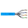 Digitus Cable de Instalación Verlegekabel CAT 6A U/FTP Categoría 6A, Blindaje STP, 23 AWG, 500 MHz, 100 Metros, Color Azul, para 10/100/1000Base-T, Certificación CPR Eca
