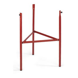 Vaello Trípode para quemador con pintura roja anticalórica, 75 cm, para paellas hasta Ø100 cm, Acero, Desmontable