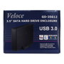 Inter-Tech Veloce GD-35612 - Carcasa Externa 3.5" para Disco Duro SATA hasta 4TB, USB 3.2 Gen 1, 5 Gbit/s, Color Negro, Aluminio