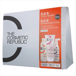 The Cosmetic Republic Pack S.O.S Total Repair - Champú, Mascarilla y Vitaminas para Cabello Debilitado