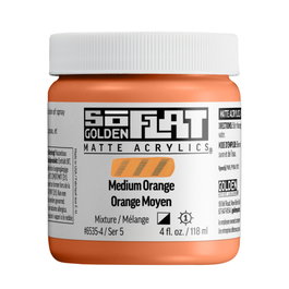 Golden SoFlat Colores Acrílicos Medio naranja 118 ml
