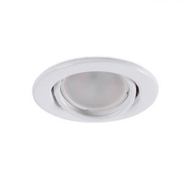 Vepa Aro Foco Downlight Circular Basculante 90mm Acero para Bombilla LED GU10 GU5.3